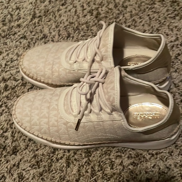 Michael Kors Shoes Mk Tennis Shoes Gold And White Perfect Never